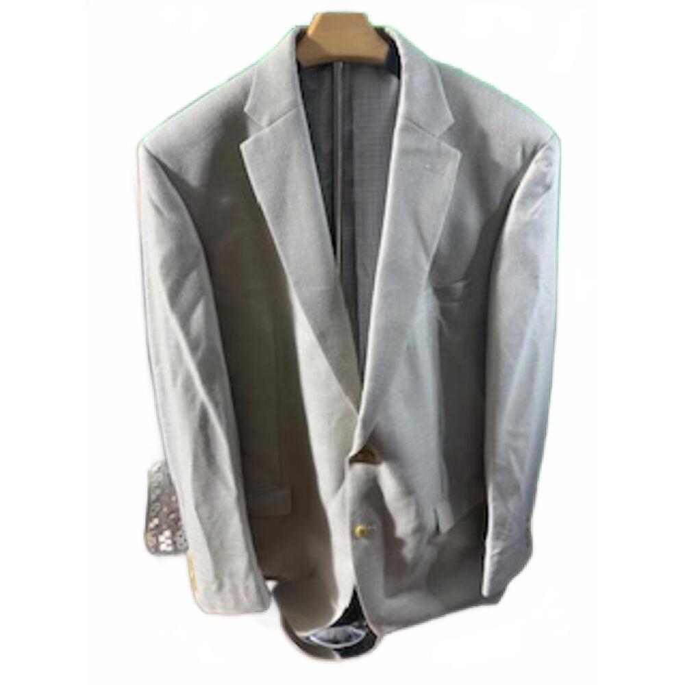 Classic‎ Ralph Lauren Macys Men's Cream/Tan Blazer - Stylish and Versatile 44L